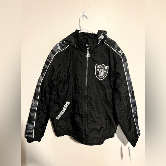 NWT Starter Raiders Camo Jacket Size L